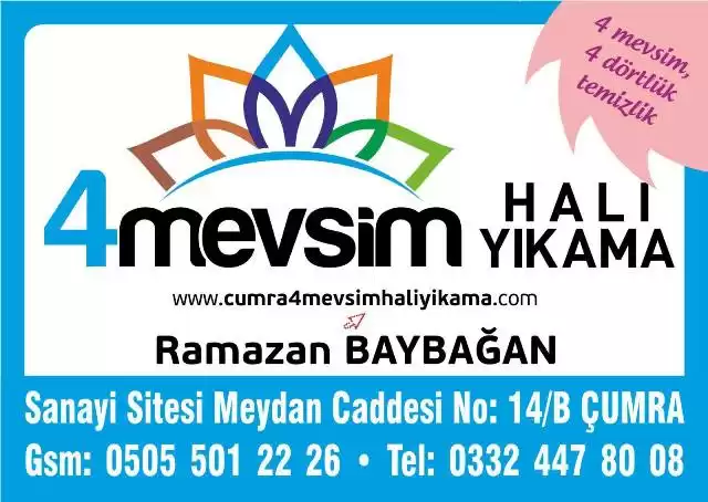 4 Mevsim Halı Yıkama Kartviziti