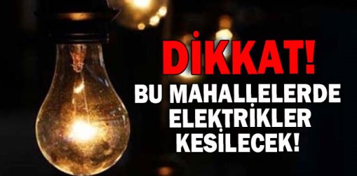 Çumra da elektirik kesintisi